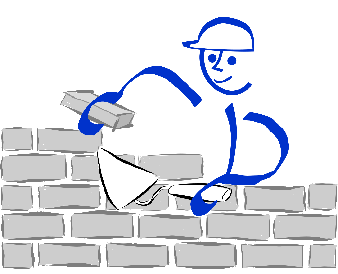 A ilustração retrata uma pessoa construindo um muro, destacando a importância de construir peça por peça no tempo certo. A imagem simboliza a necessidade de paciência, perseverança e cuidado na construção de algo sólido e duradouro. Ilustração de Nêio Mustafa. A ilustração retrata uma pessoa construindo um muro, destacando a importância de construir peça por peça no tempo certo. A imagem simboliza a necessidade de paciência, perseverança e cuidado na construção de algo sólido e duradouro. Ilustração de Nêio Mustafa.
