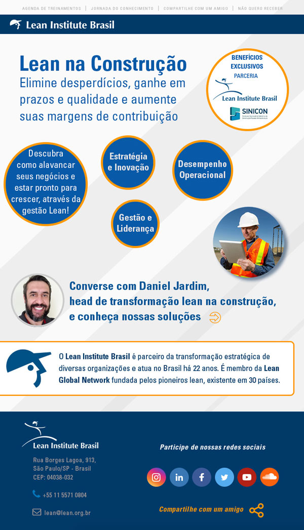 E-mail marketing - lean na construção