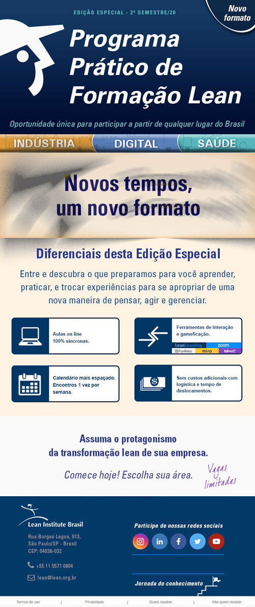 E-mail marketing - programa práticos de formação lean