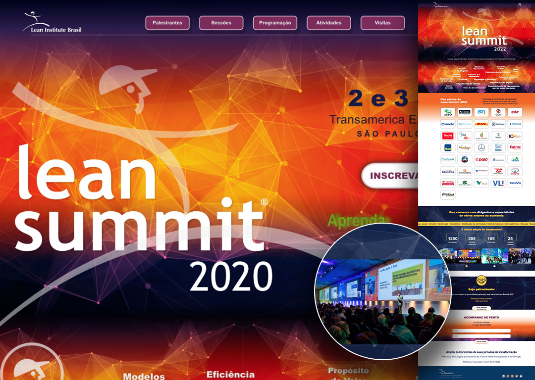 Landing page - lean summit 2020 Campanha - lean summit 2014 - Nêio Mustafa