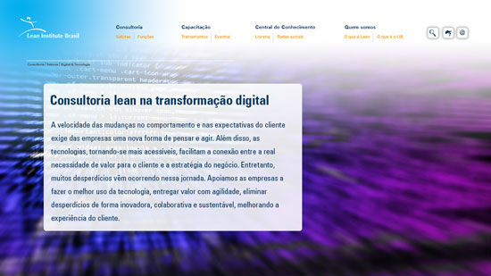 Visite a webpage Lean Digital
